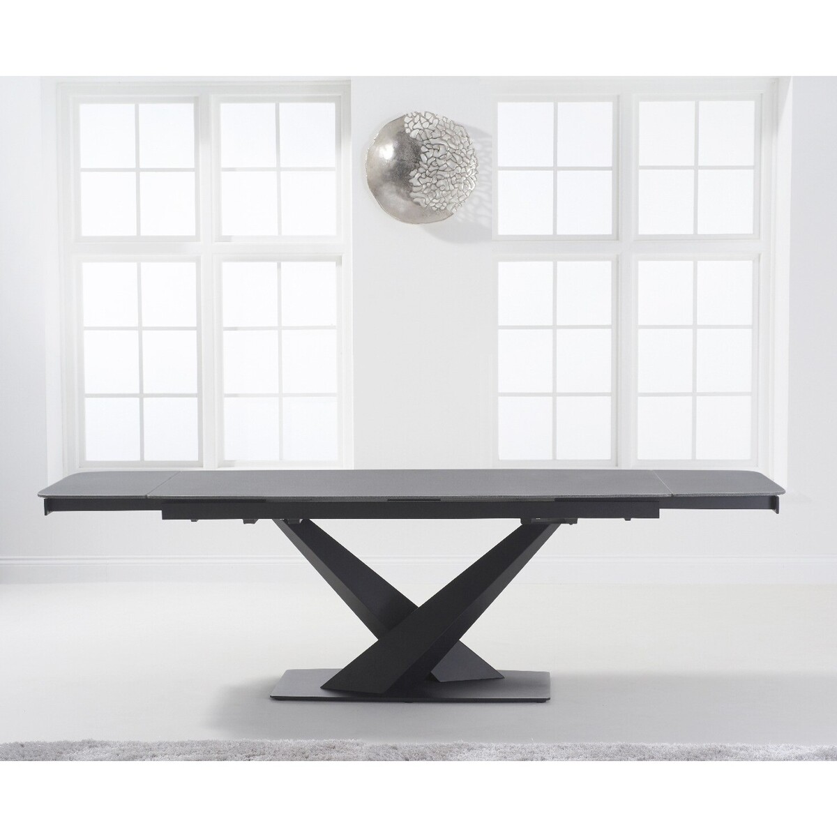 Jacob 180cm Extending Grey Stone Dining Table – image 1