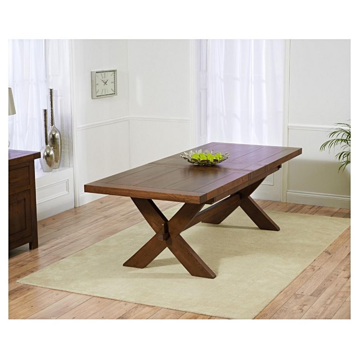 Ex-display Bordeaux 200cm Dark Oak Extending Dining Table – image 4