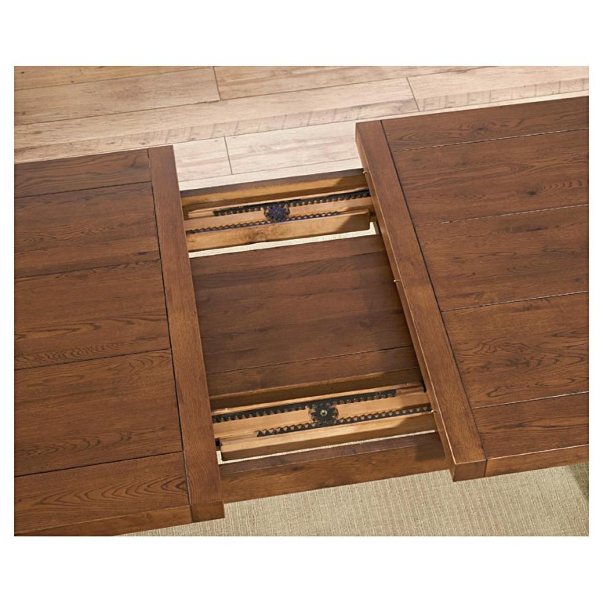 Ex-display Bordeaux 200cm Dark Oak Extending Dining Table – image 6