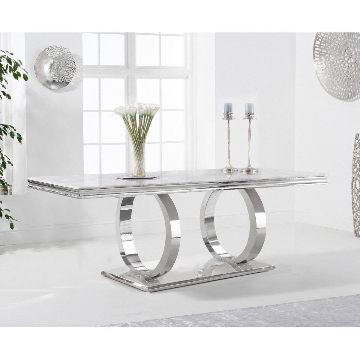 Harlow 200cm Marble Dining Table – image 1