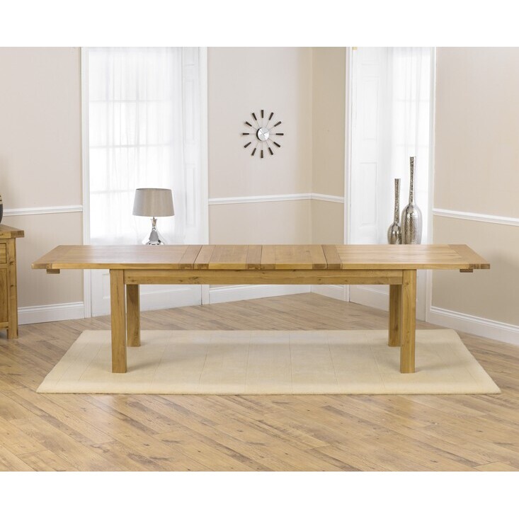 Normandy 220cm Oak Extending Dining Table – image 3