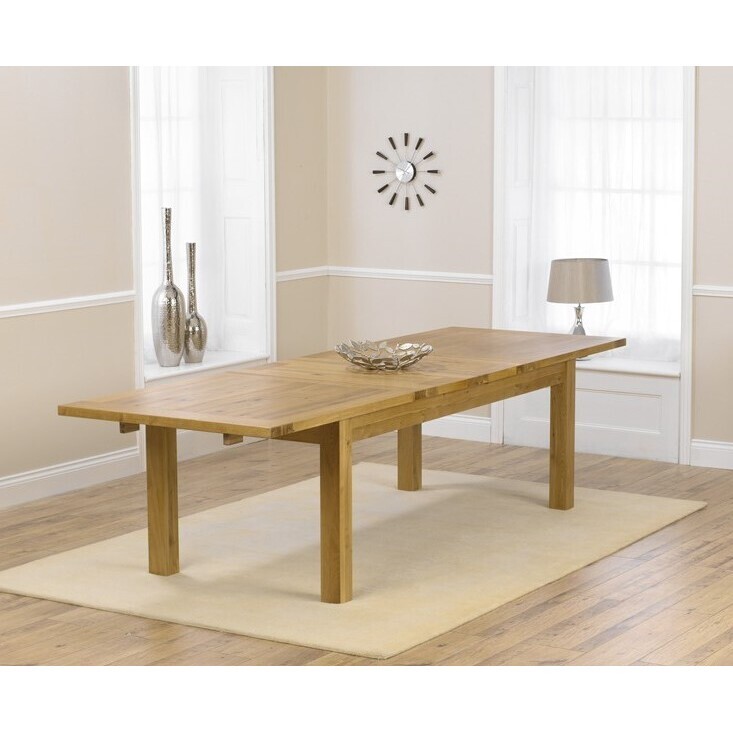 Normandy 220cm Oak Extending Dining Table – image 1