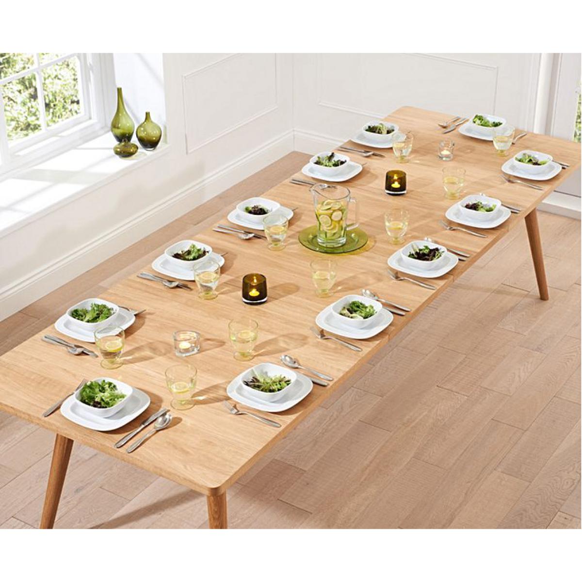 Ex-display Tivoli 200cm Retro Oak Extending Dining Table – image 2