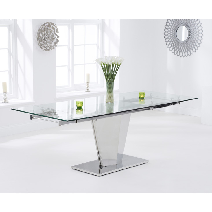 Liberty 160cm Extending Glass Dining Table – image 2