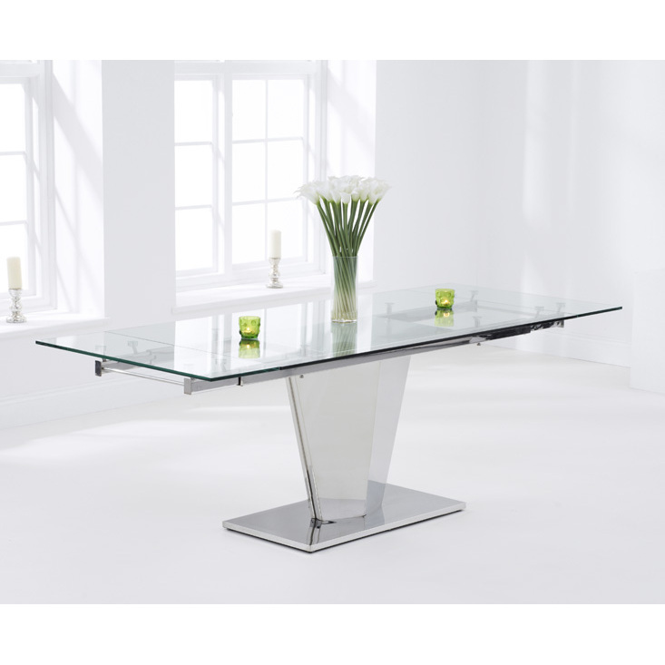 Liberty 160cm Extending Glass Dining Table – image 3