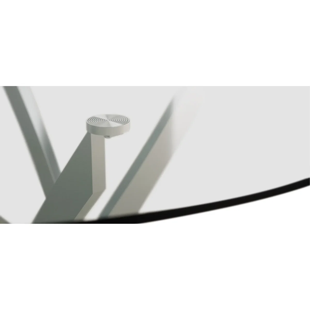 Bernini 110cm Black Leg Glass Dining Table – image 7
