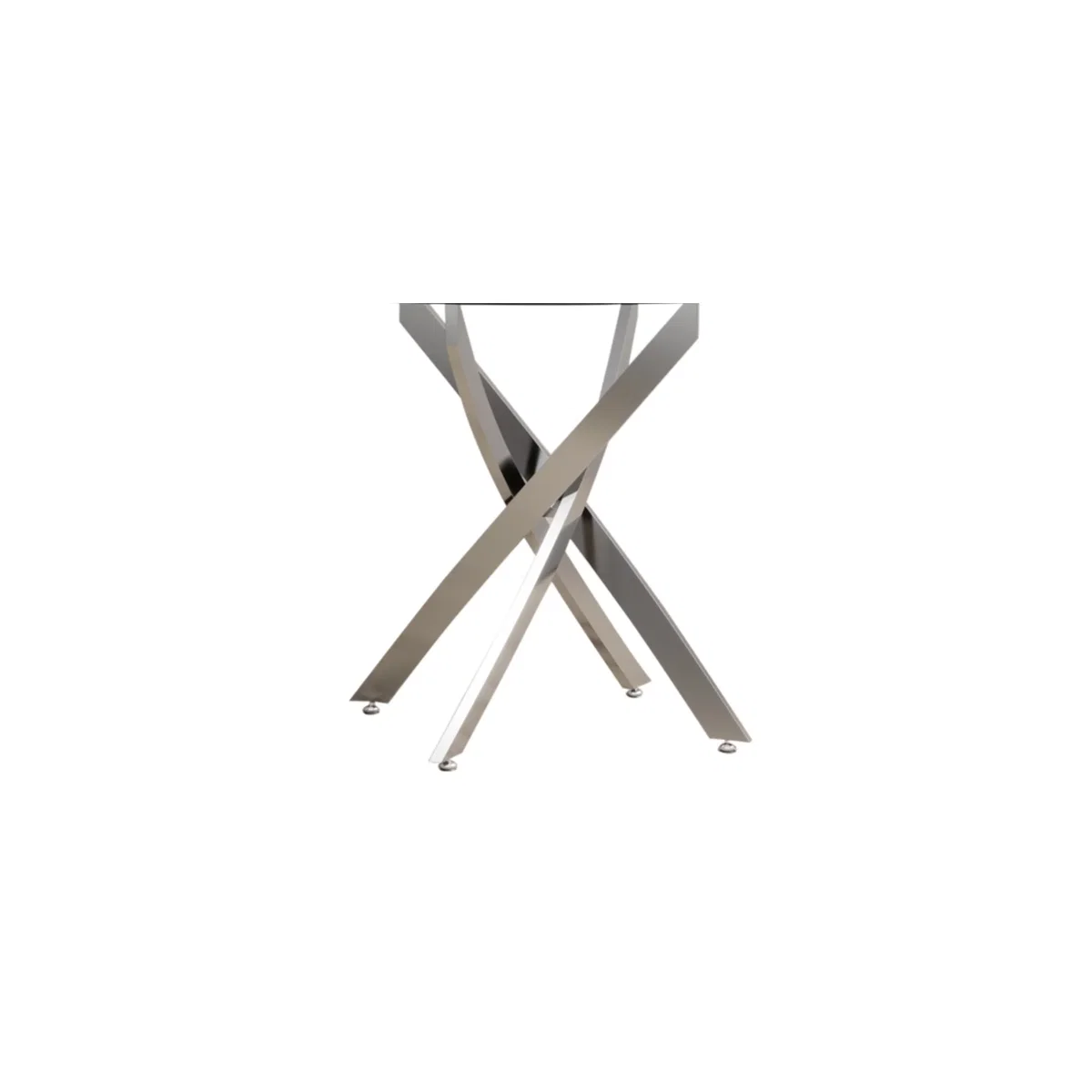 Bernini 110cm Black Leg Glass Dining Table – image 8