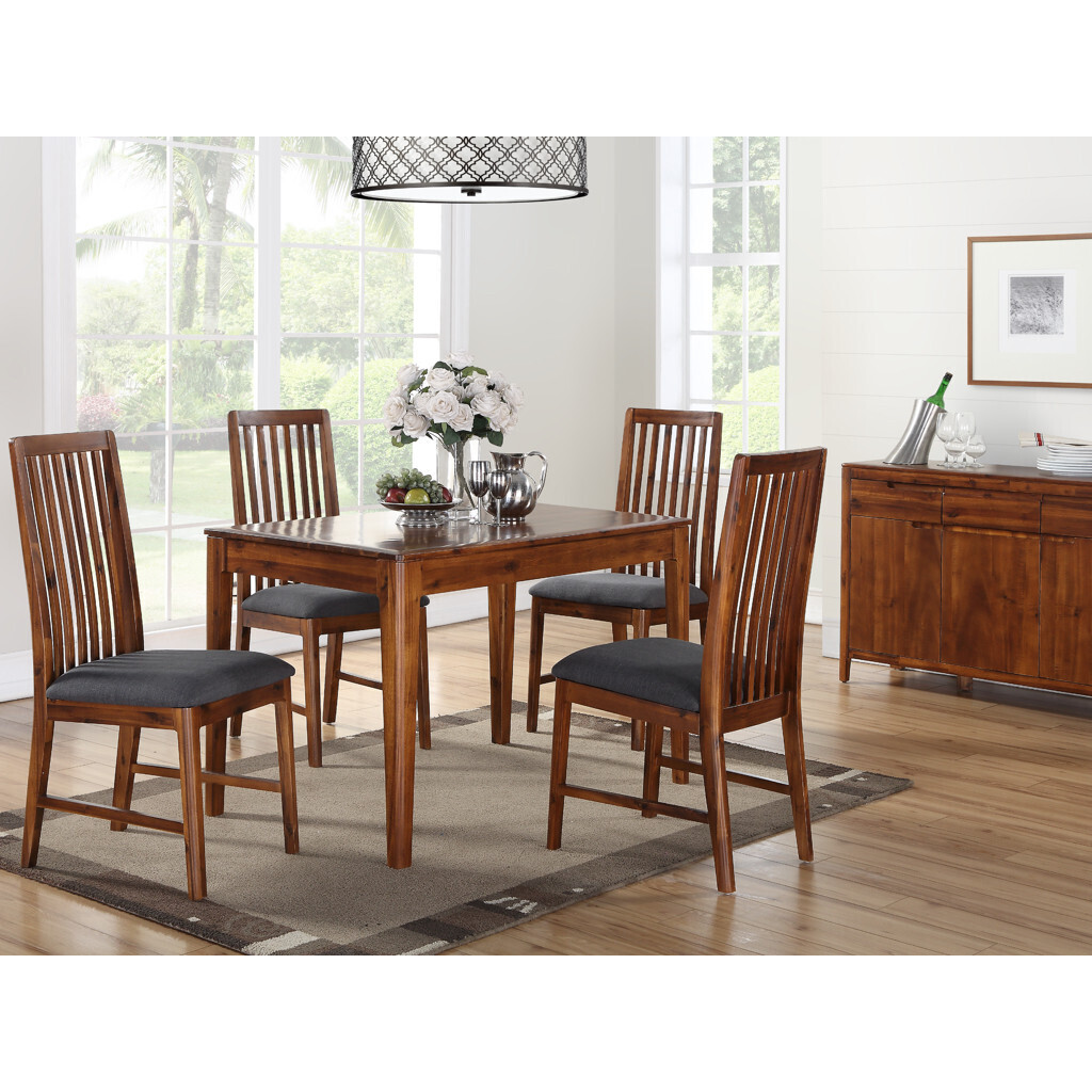 Dundee Acacia Fixed Top Dining Table – image 2