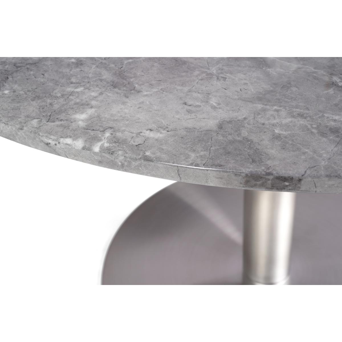 Bali 120cm Round Marble Grey Dining Table – image 5