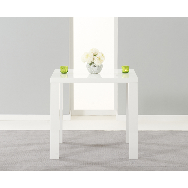 Atlanta 80cm White High Gloss Dining Table – image 3