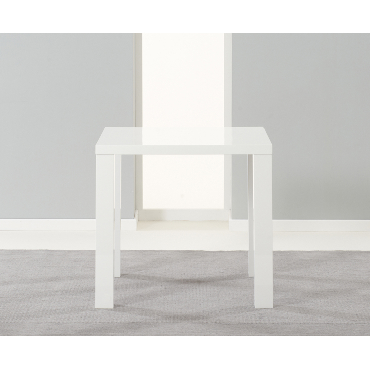 Atlanta 80cm White High Gloss Dining Table – image 1