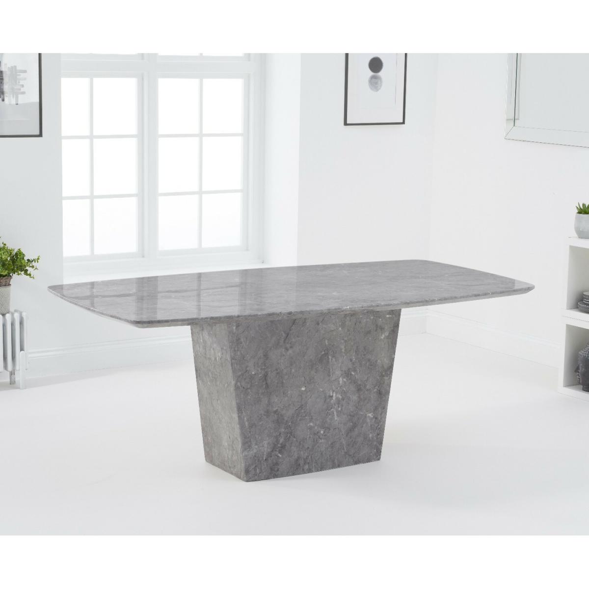 Ex-display Francesca 200cm Grey Marble Dining Table – image 3
