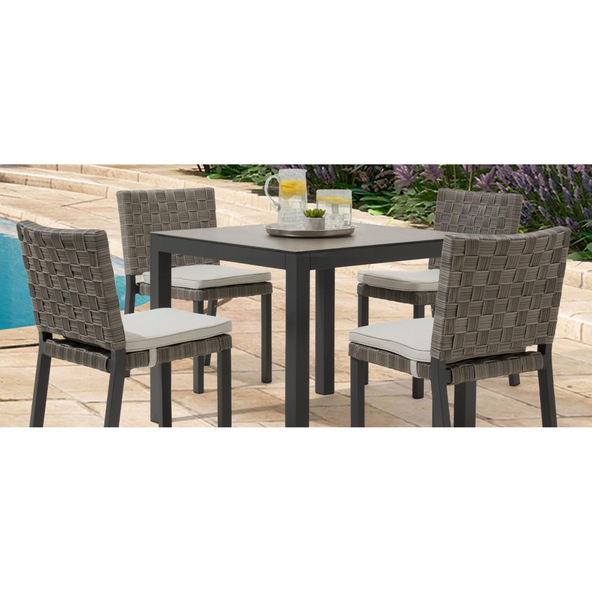 Gardenia 90cm Dark Grey Garden Table – image 9