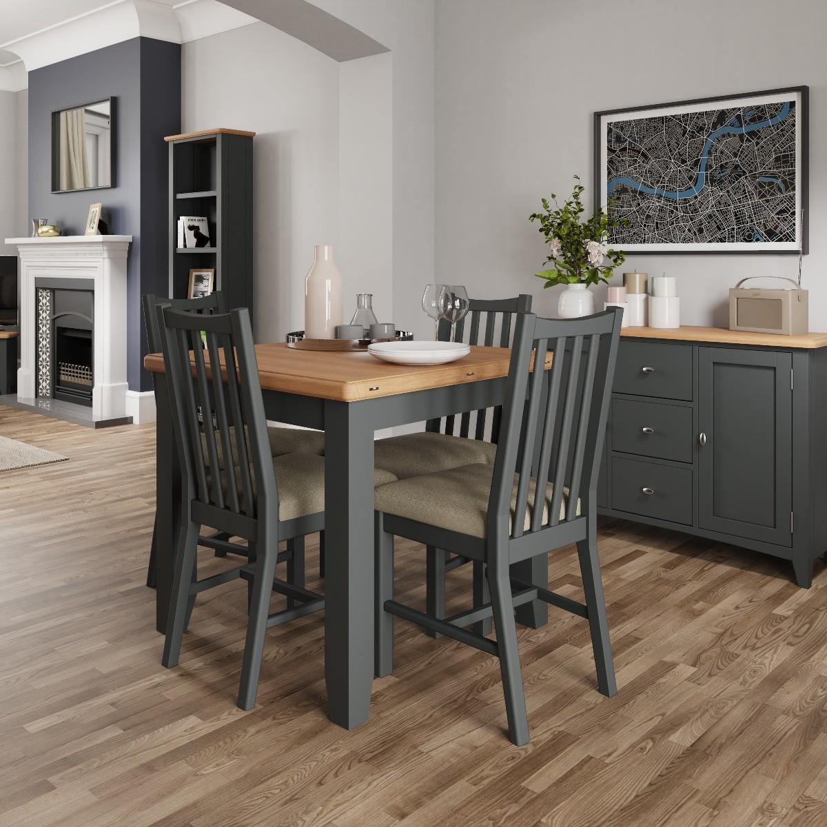 Arlia Oak and Grey Flip Top Table – image 2