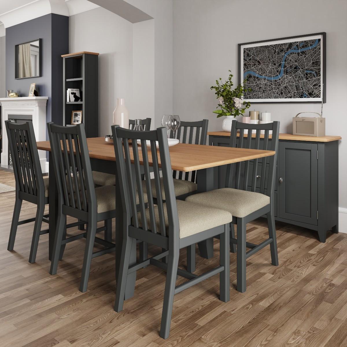 Arlia Oak and Grey Flip Top Table – image 3