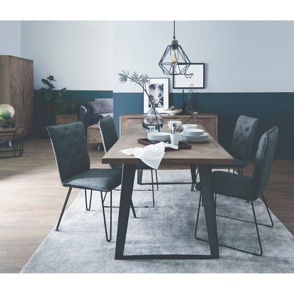 Jonah 140cm Fixed Top Dining Table – image 2