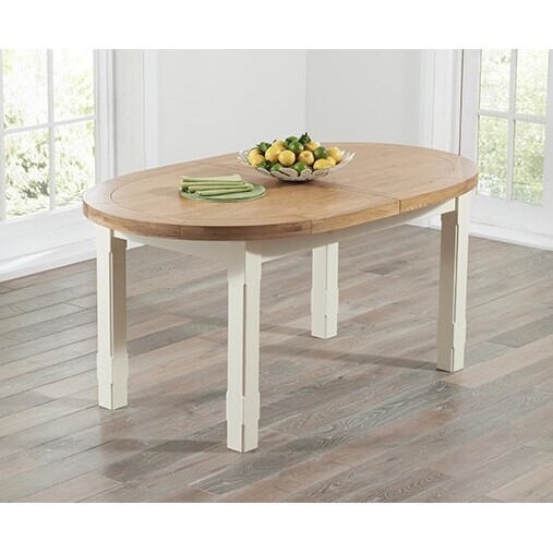 Chelsea Oak and Cream Extending Dining Table – image 2