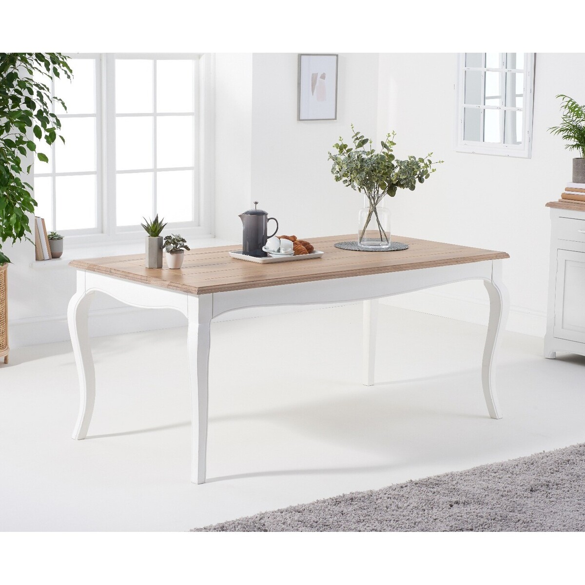 Parisian 175cm Shabby Chic Dining Table – image 2
