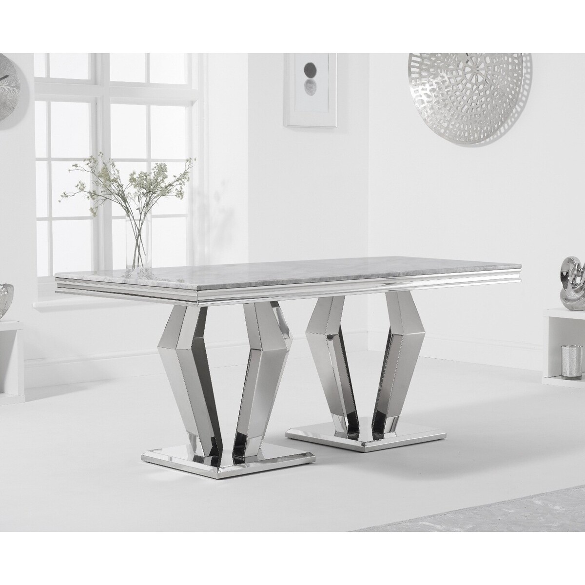 Viscount 180cm Marble Dining Table – image 1