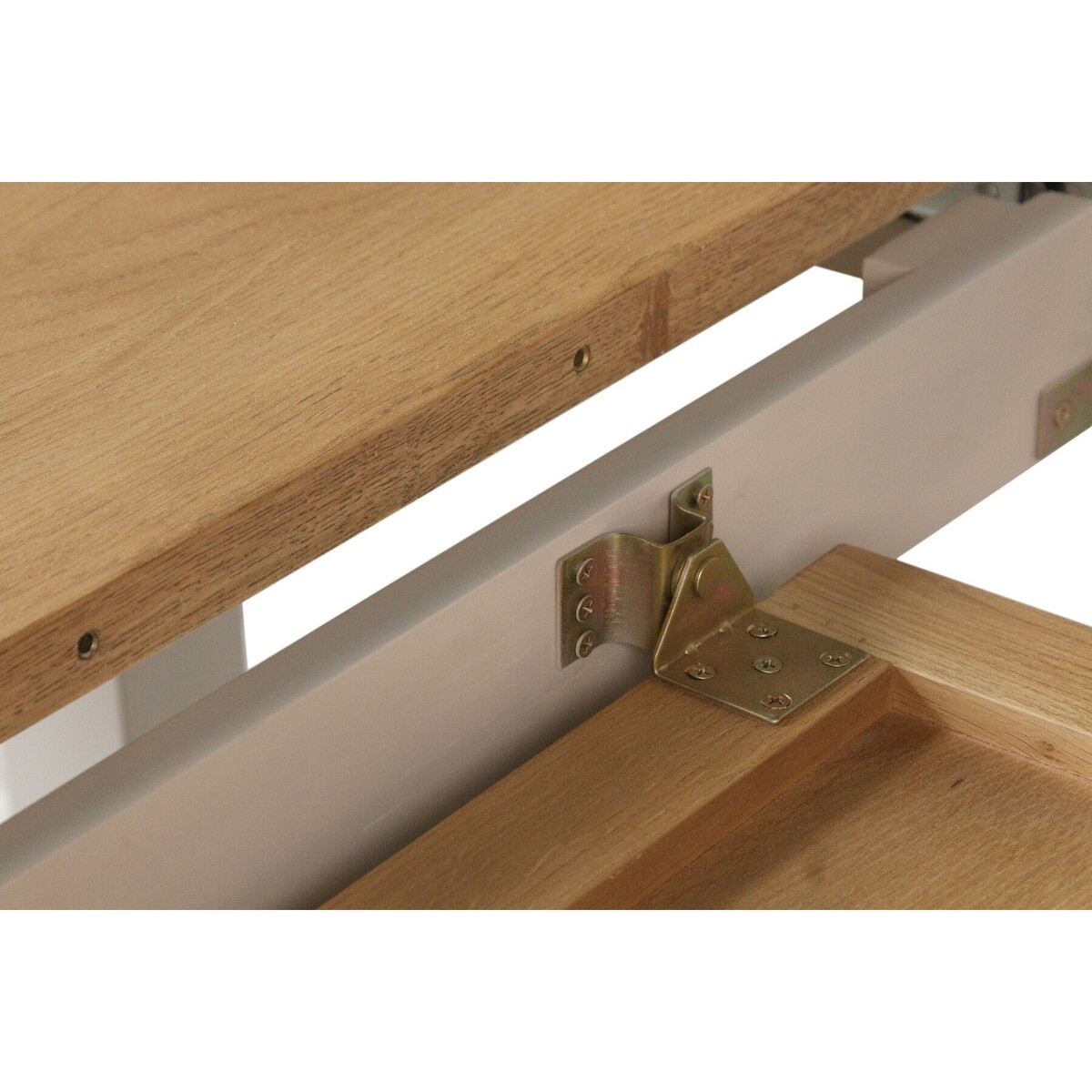 Cole 160cm Oak and Grey Extending Dining Table – image 3