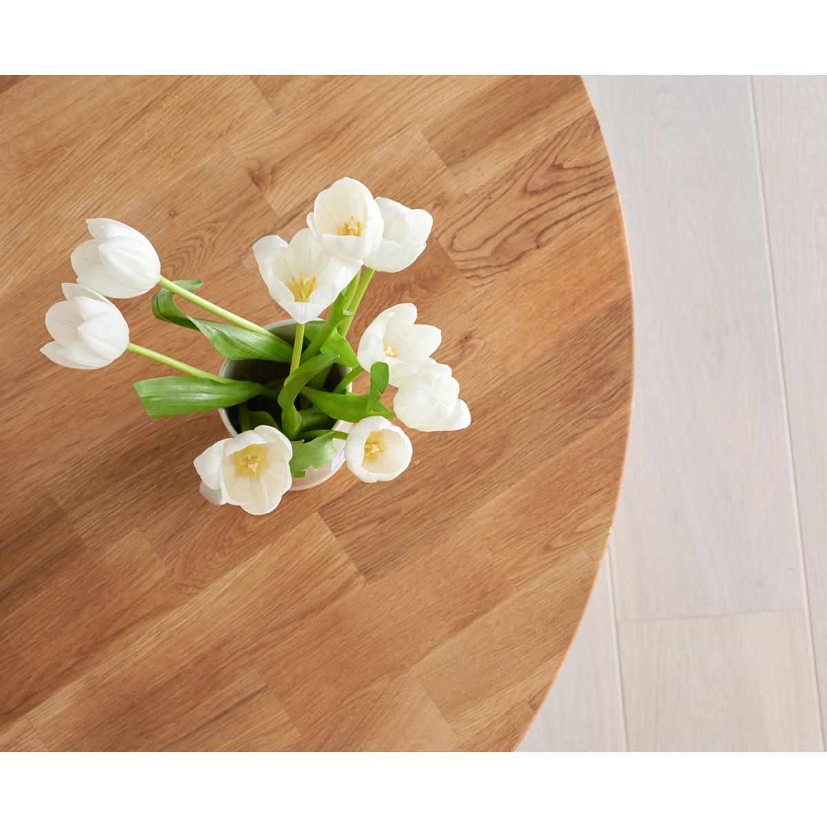Thetford 110cm Oak Round Dining Table – image 3
