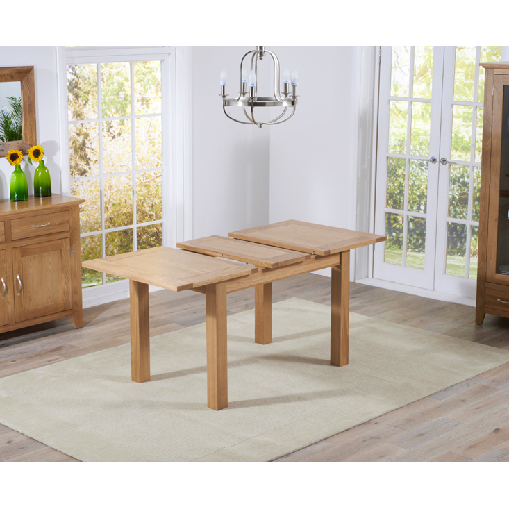 Cheadle 120cm Oak Extending Dining Table – image 3