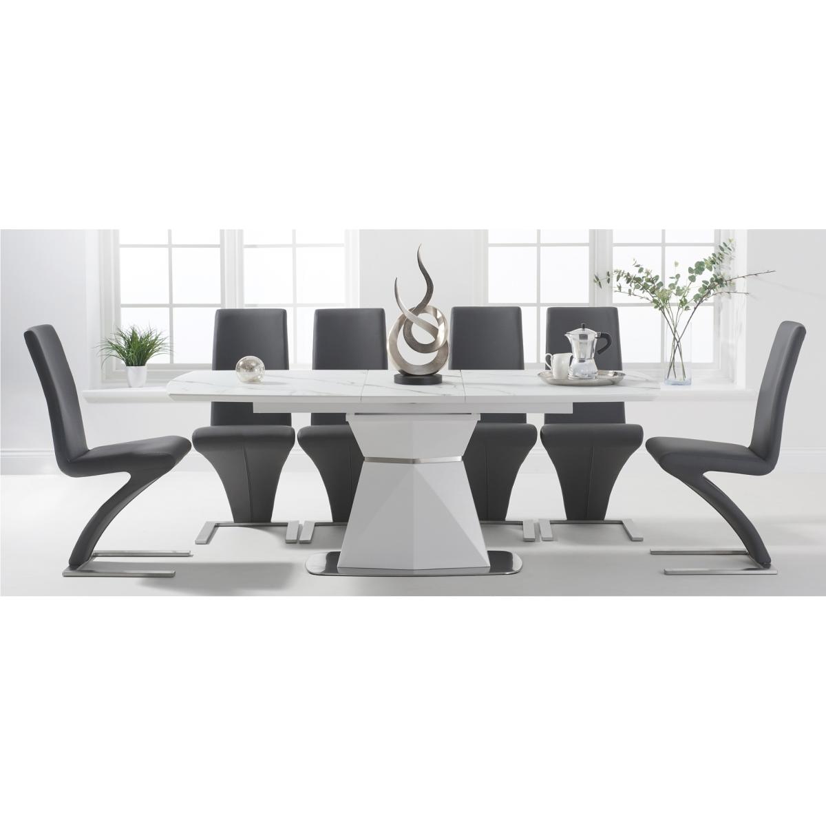 Jackson 160cm White Extending Dining Table – image 10