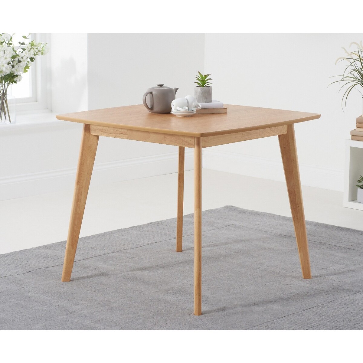 Sacha Oak 90cm Square Dining Table – image 2
