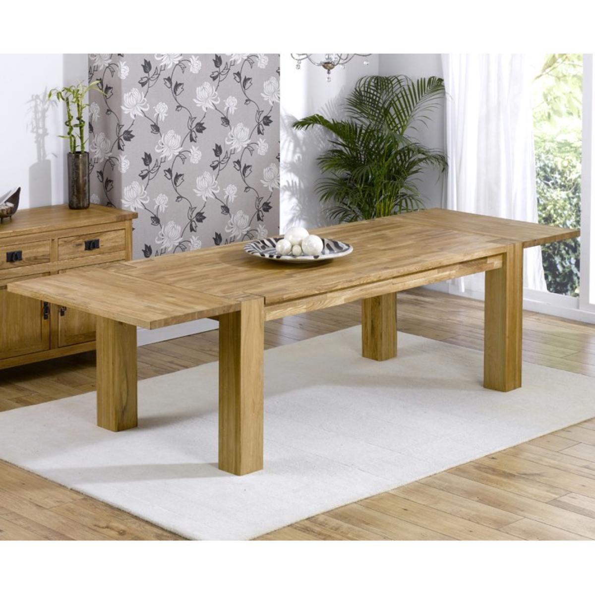 Extending Sheringham 200cm Solid Oak Dining Table – image 10