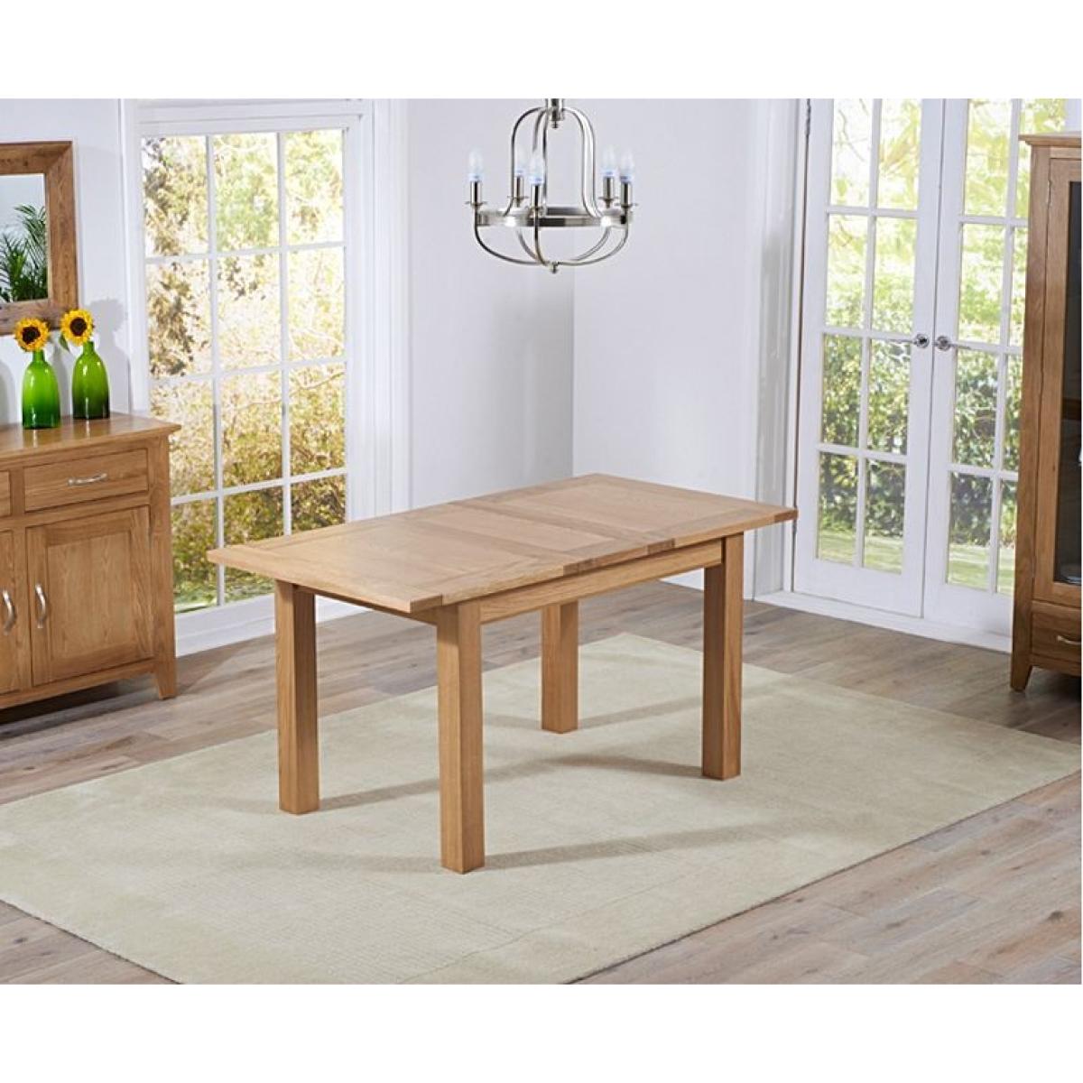 Ex-display Cheadle 120cm Oak Extending Dining Table – image 2