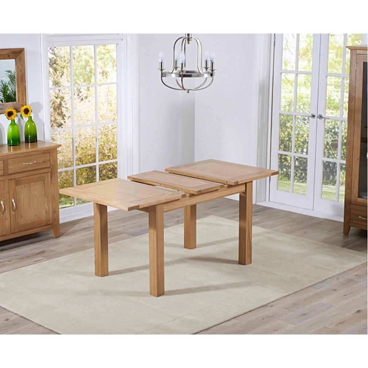 Ex-display Cheadle 120cm Oak Extending Dining Table – image 3
