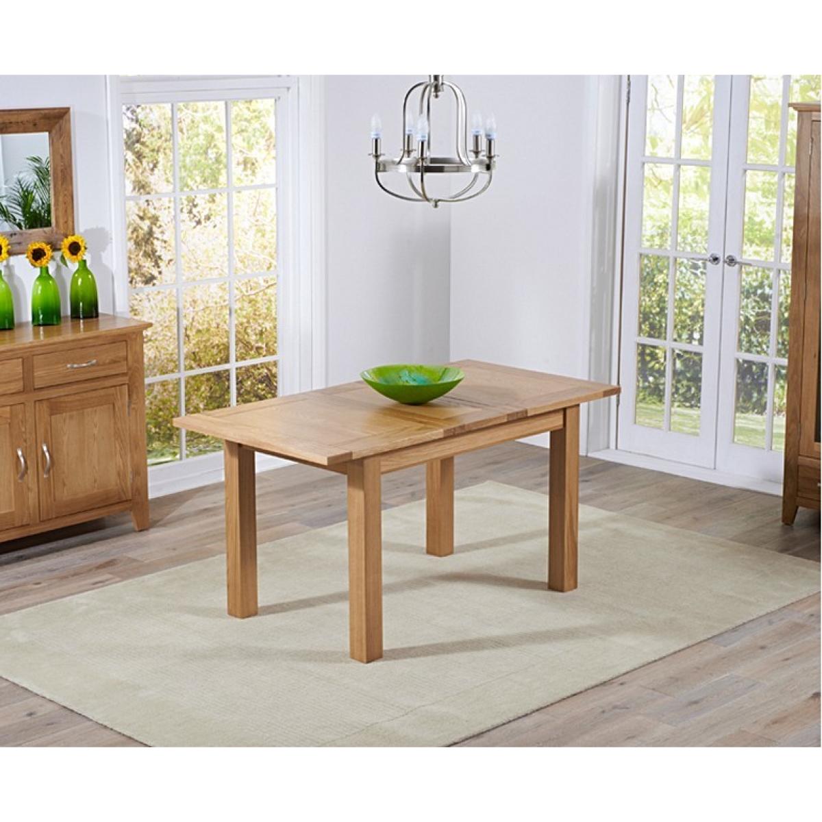 Ex-display Cheadle 120cm Oak Extending Dining Table – image 4