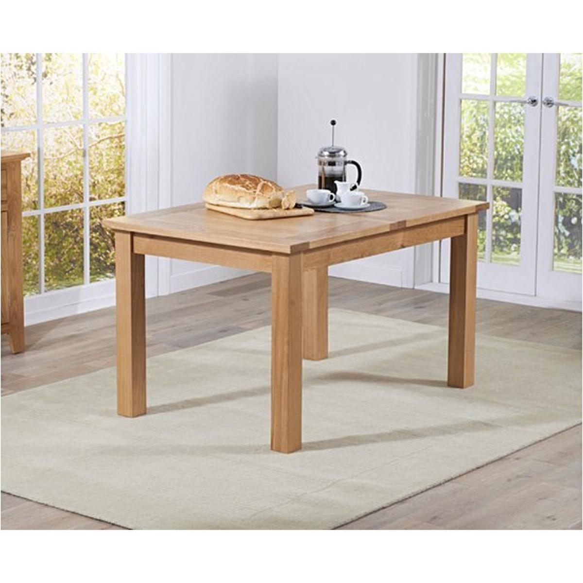 Ex-display Cheadle 120cm Oak Extending Dining Table – image 1