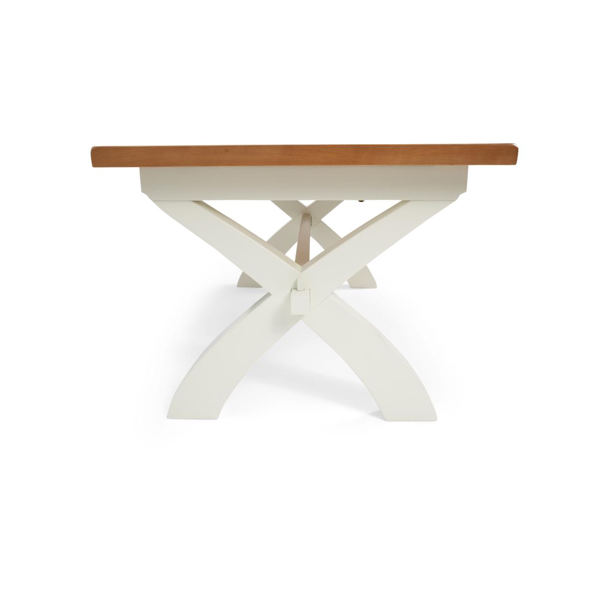 Eden Oak and White 180cm Butterfly Extending Table – image 11