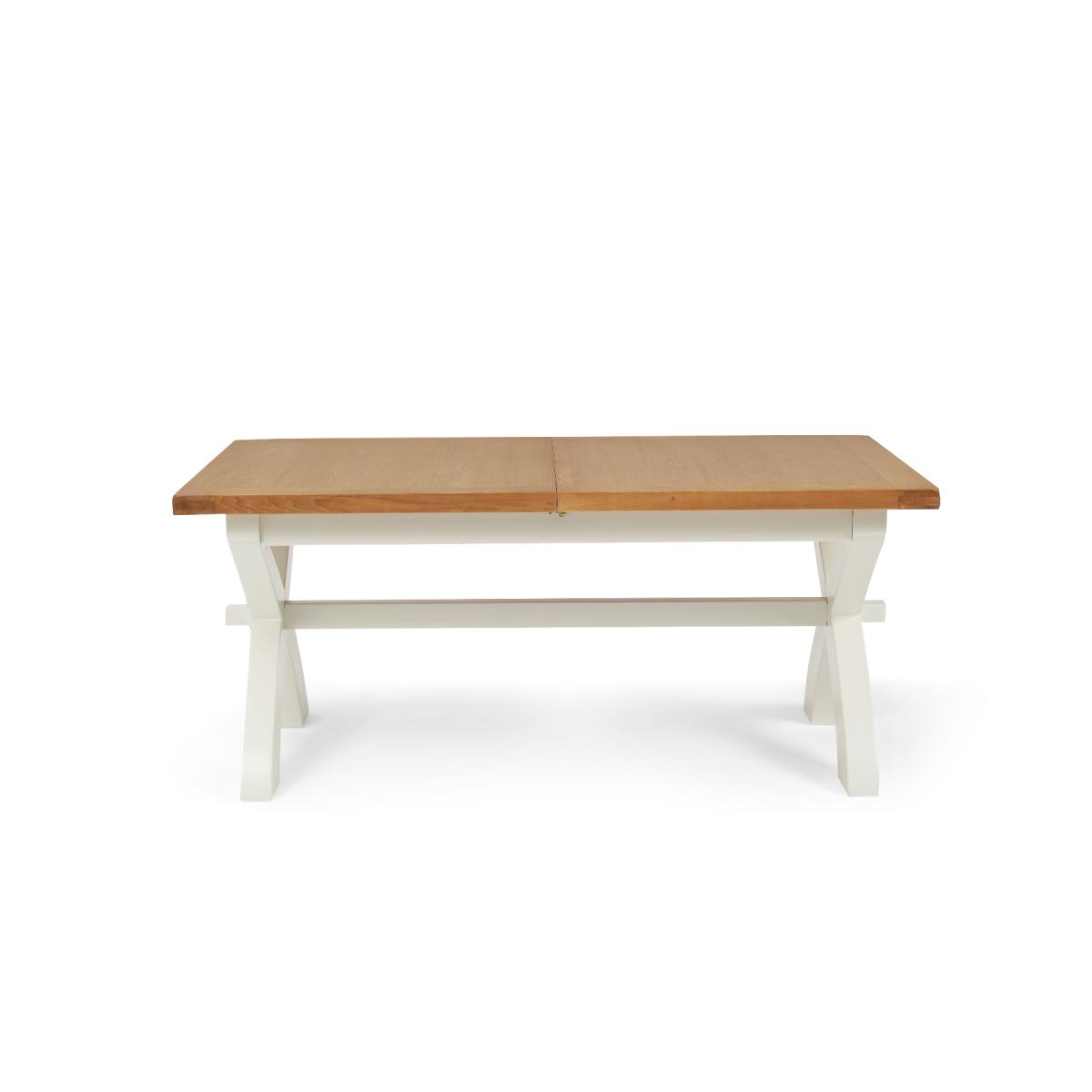 Eden Oak and White 180cm Butterfly Extending Table – image 5