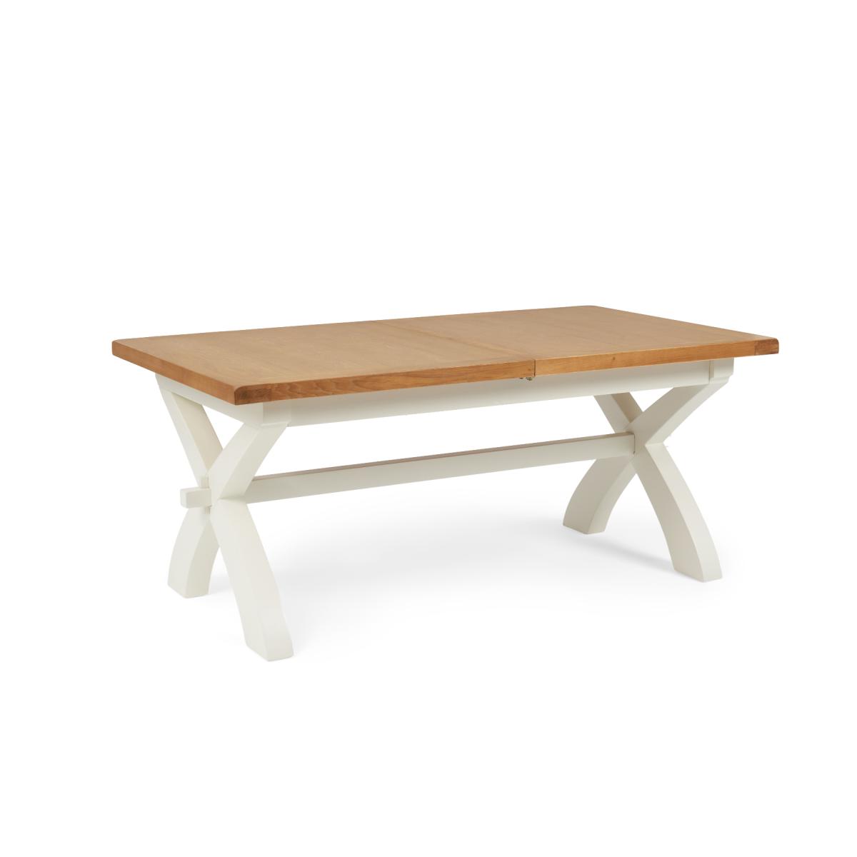 Eden Oak and White 180cm Butterfly Extending Table – image 6