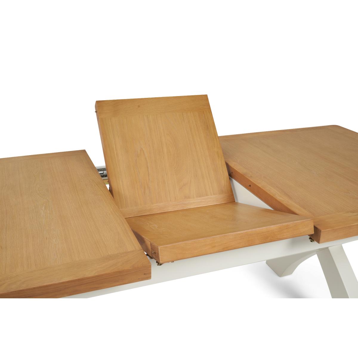 Eden Oak and White 180cm Butterfly Extending Table – image 8