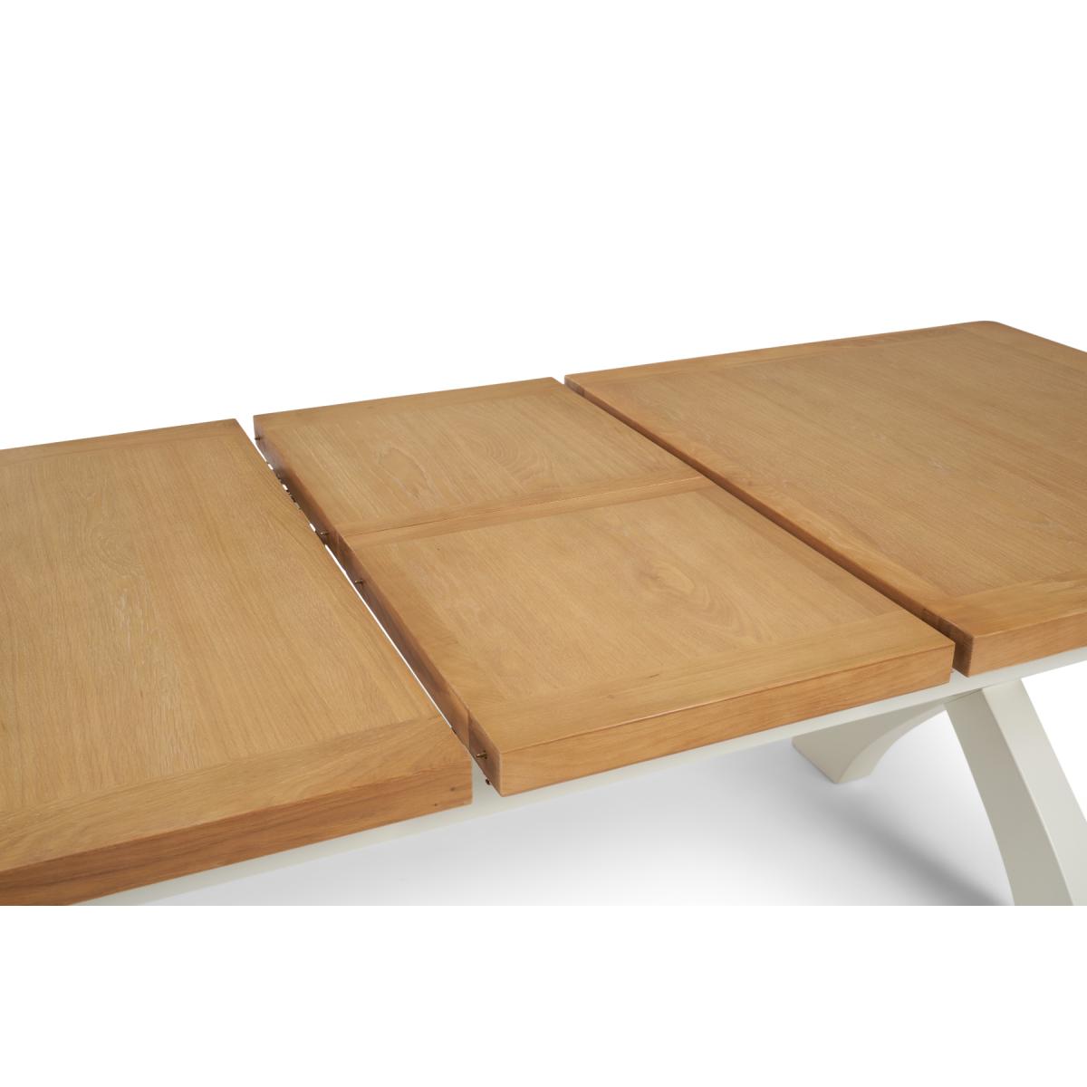 Eden Oak and White 180cm Butterfly Extending Table – image 9