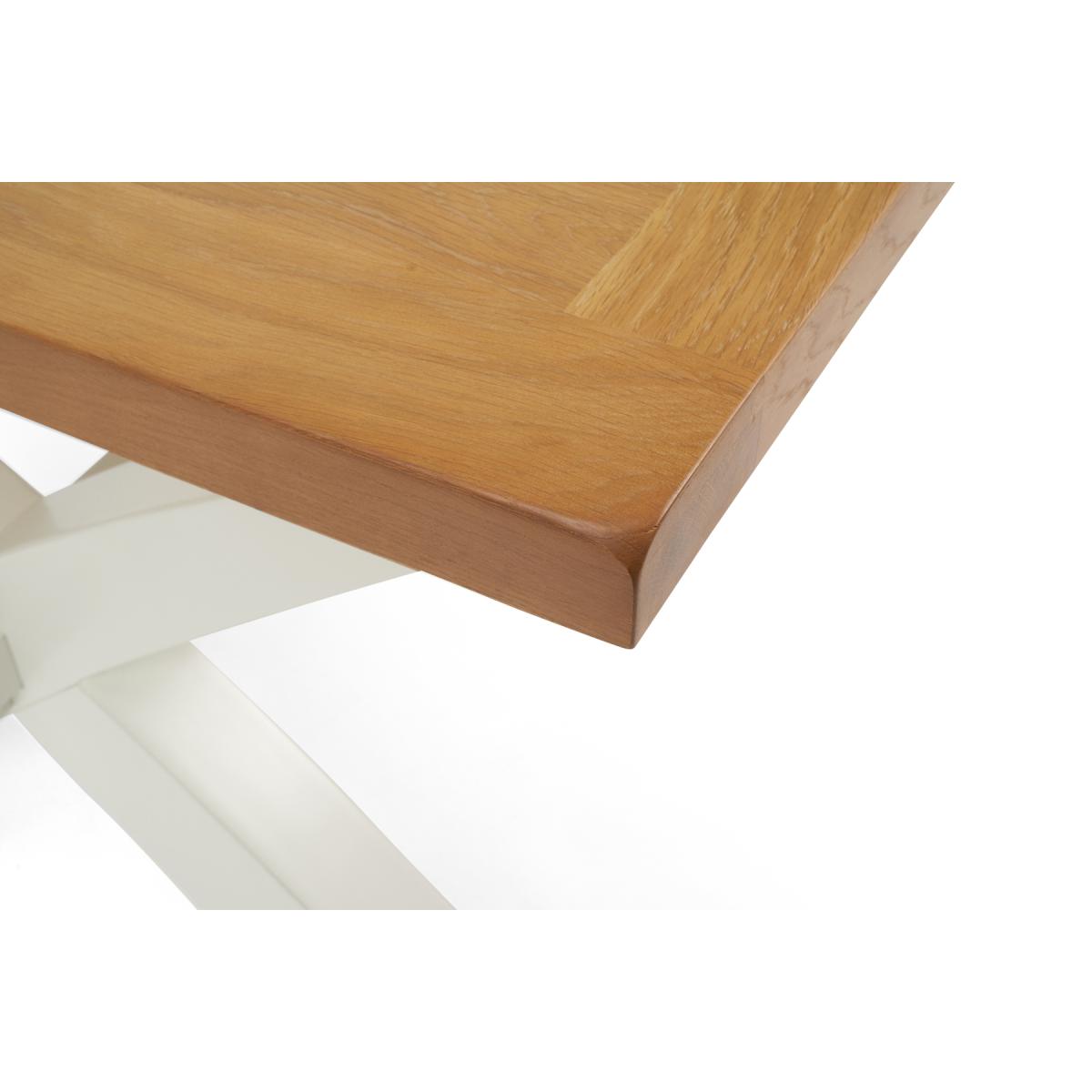 Eden Oak and White 180cm Butterfly Extending Table – image 10