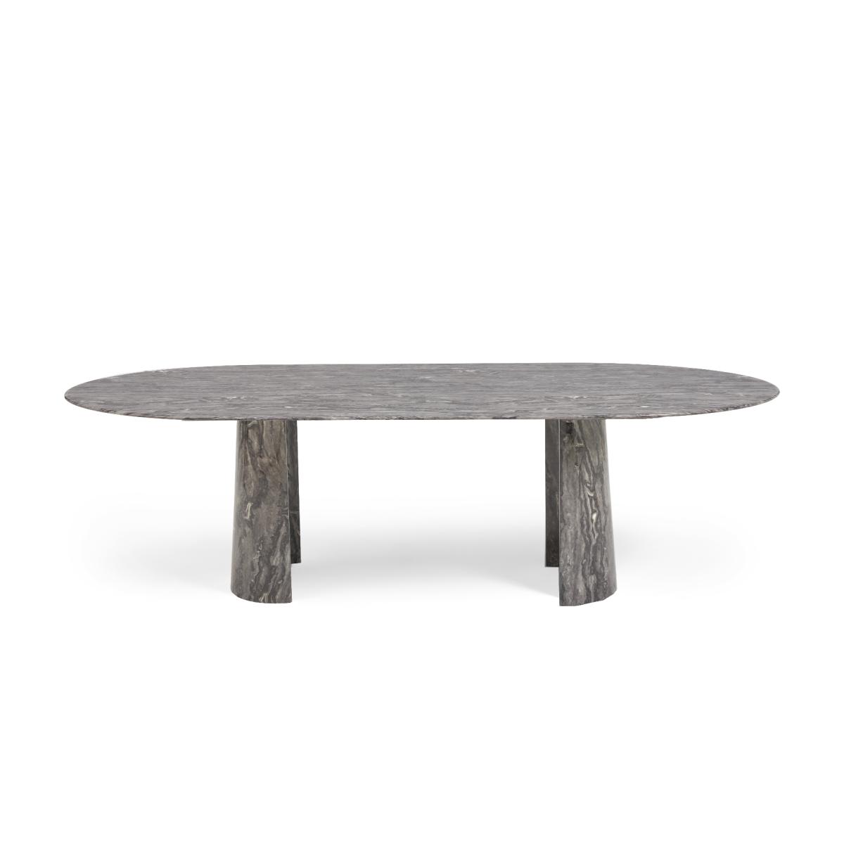 Sutton 260cm Grey Marble Dining Table – image 4