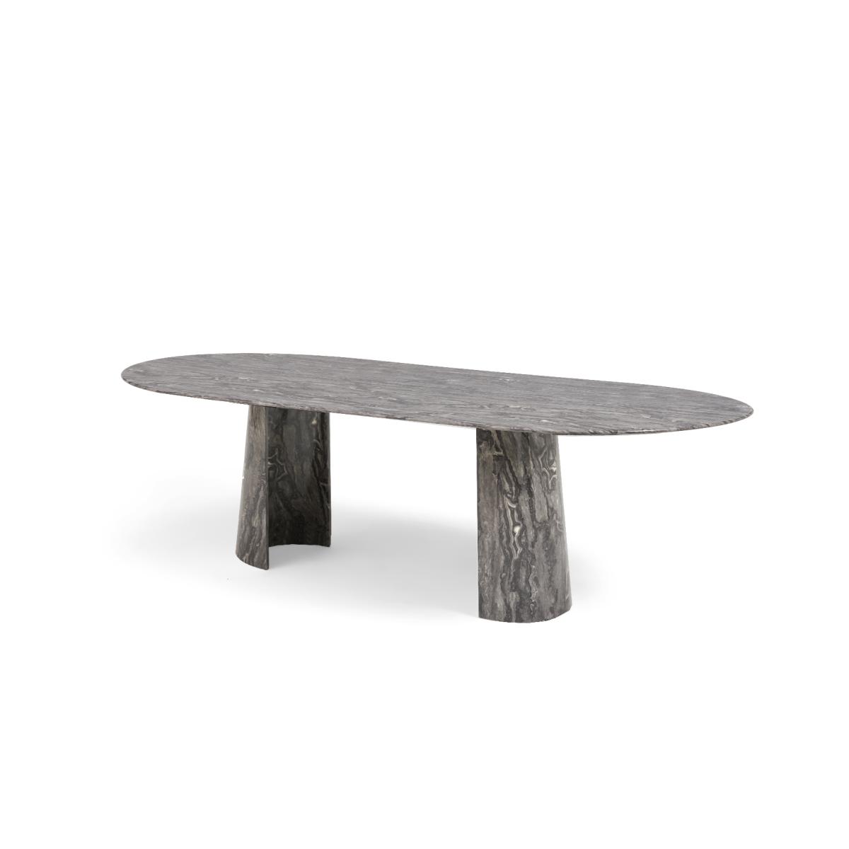 Sutton 260cm Grey Marble Dining Table – image 5