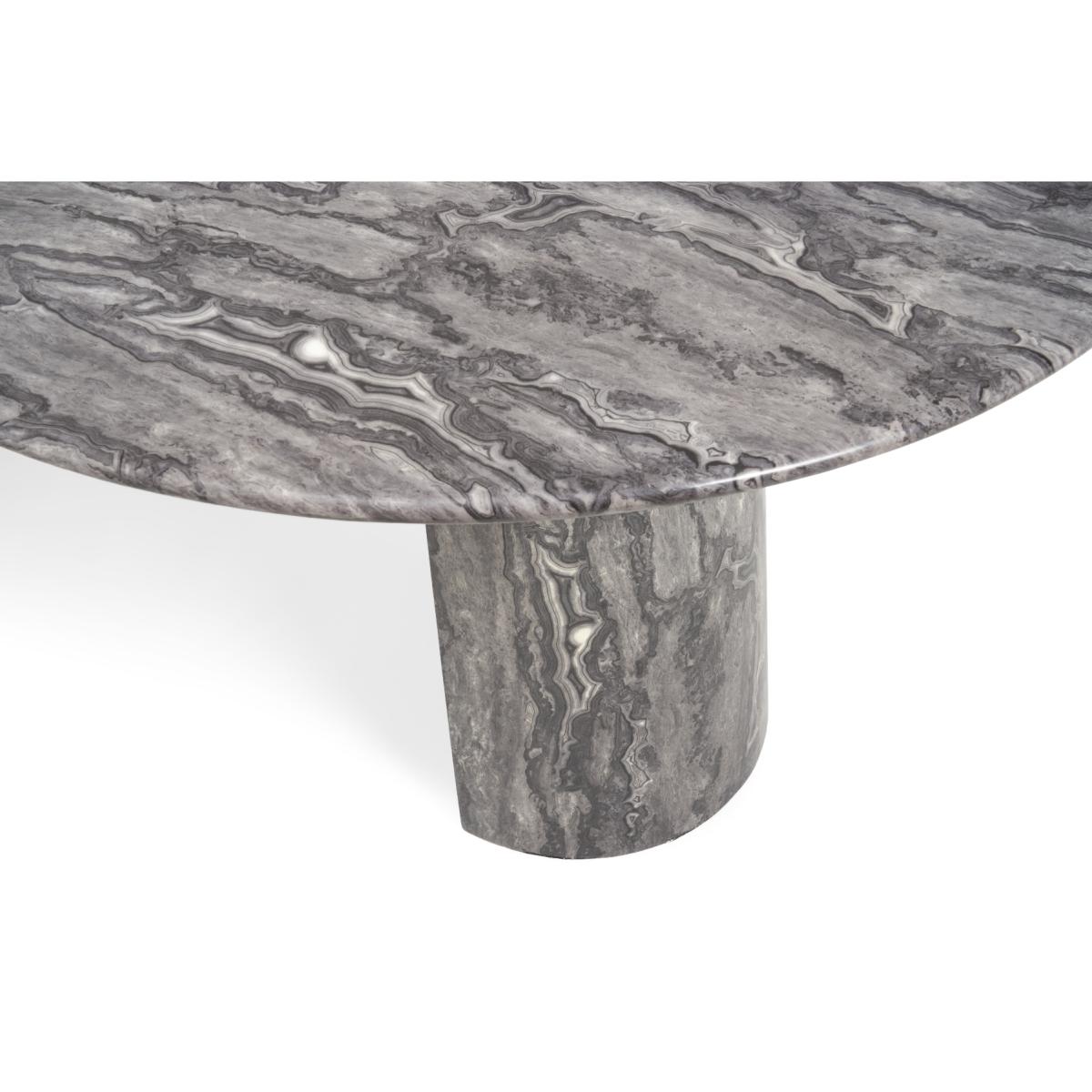 Sutton 260cm Grey Marble Dining Table – image 7