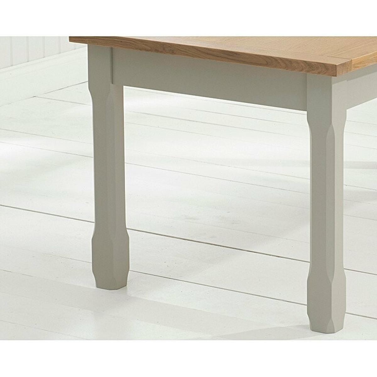 Ex-display Somerset 90cm Oak and Grey Flip Top Extending Dining Table – image 3