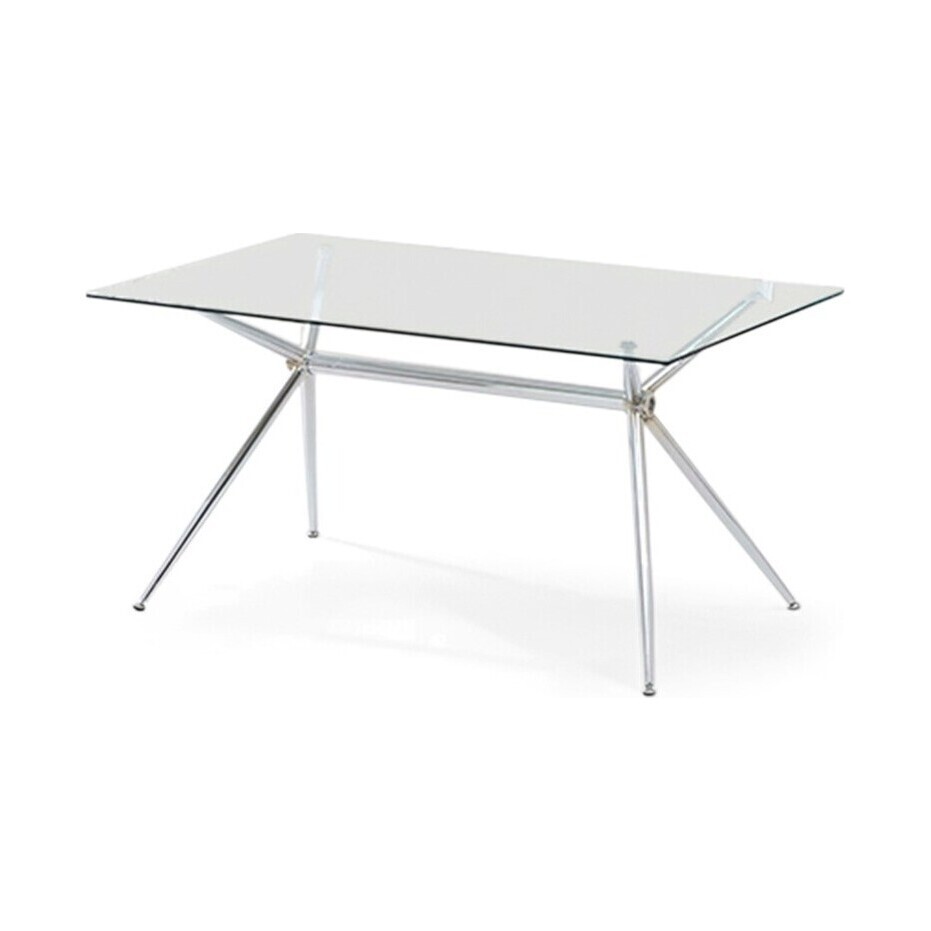 Savelli 150cm Glass Dining Table – image 1