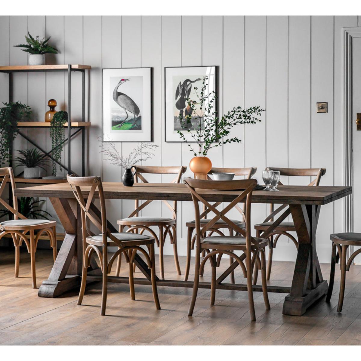 Gallery Interiors Grover Dining Table in Oak | Outlet / Small – image 3