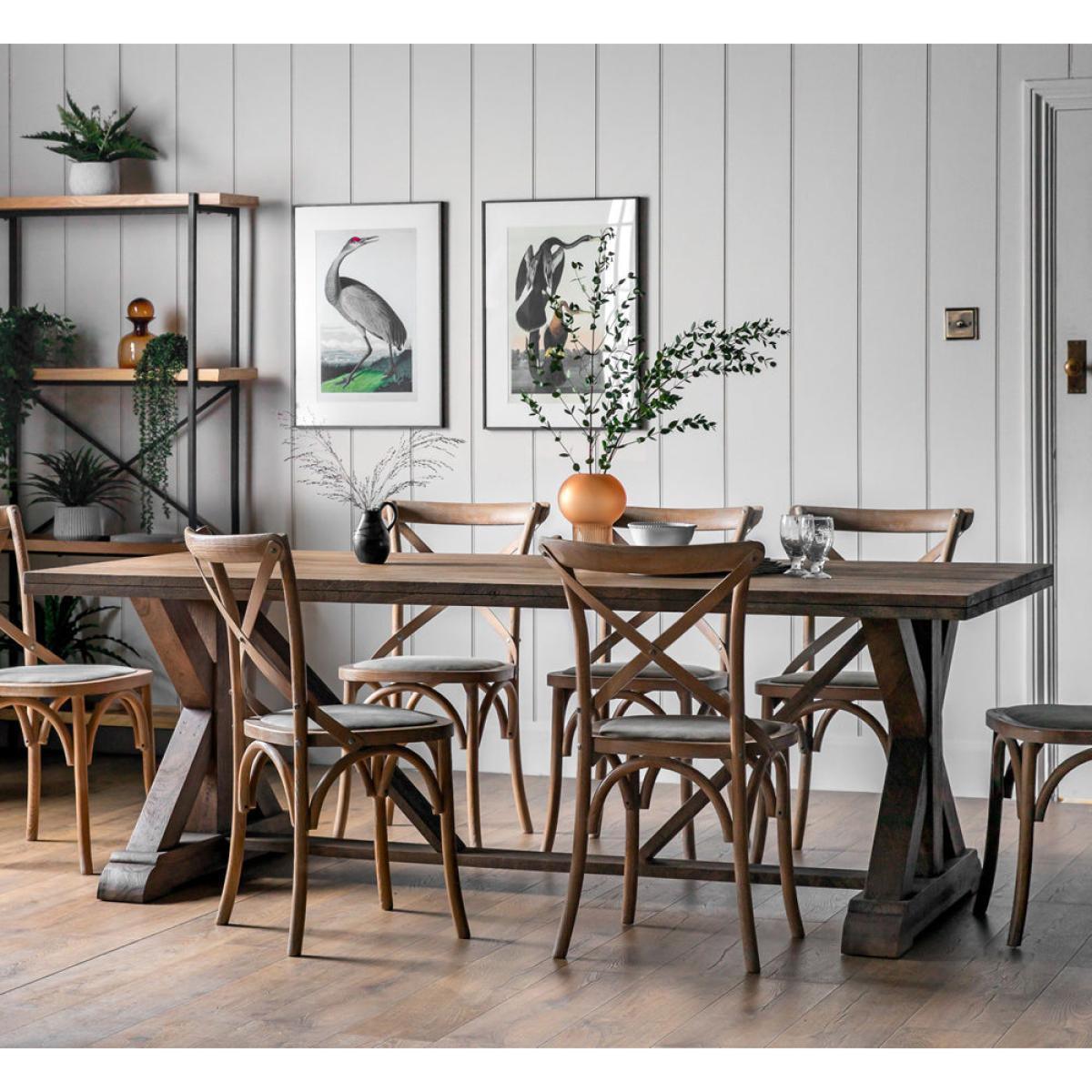 Gallery Interiors Grover Dining Table in Oak | Outlet / Small – image 4