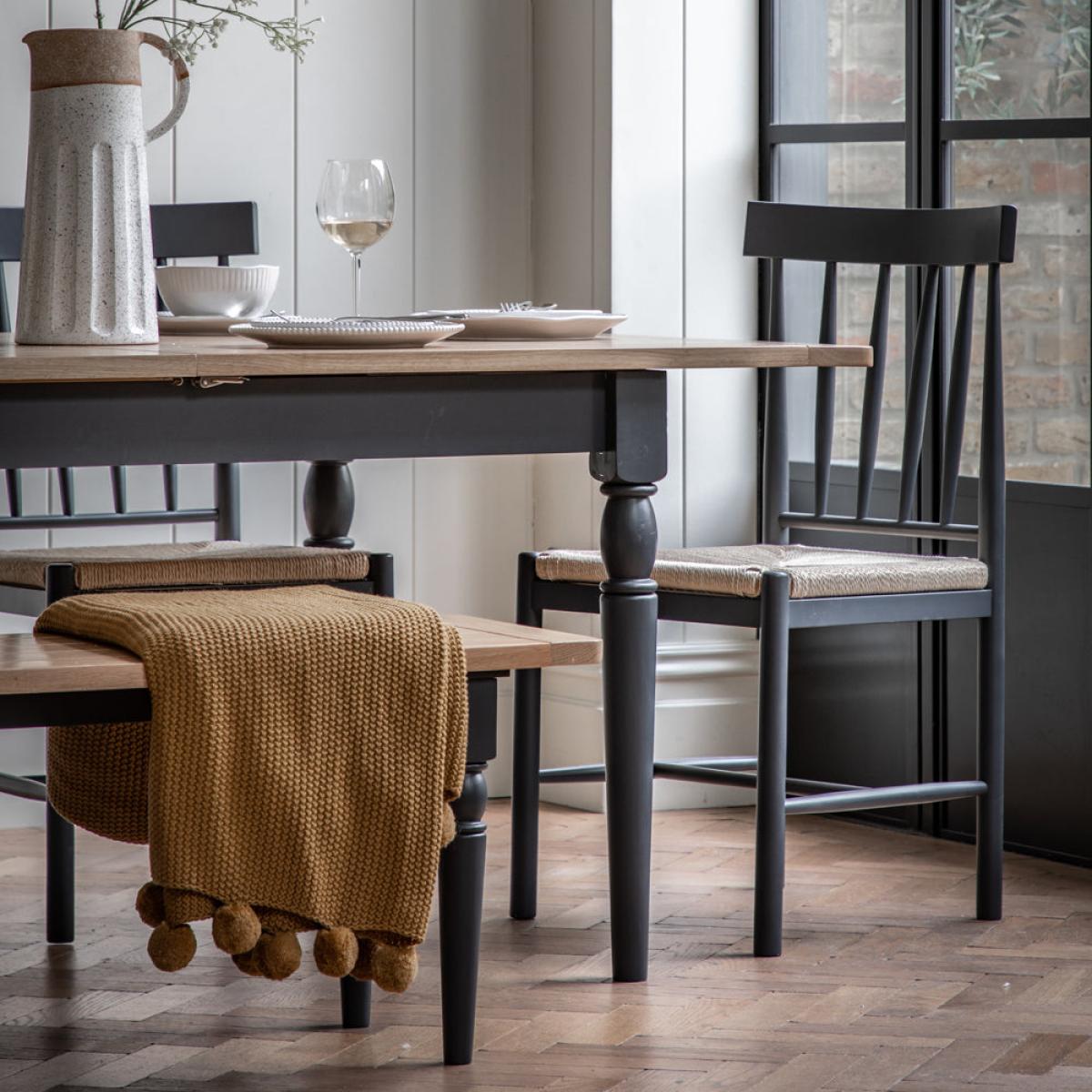 Gallery Interiors Ascot Extending Dining Table in Meteor – image 6