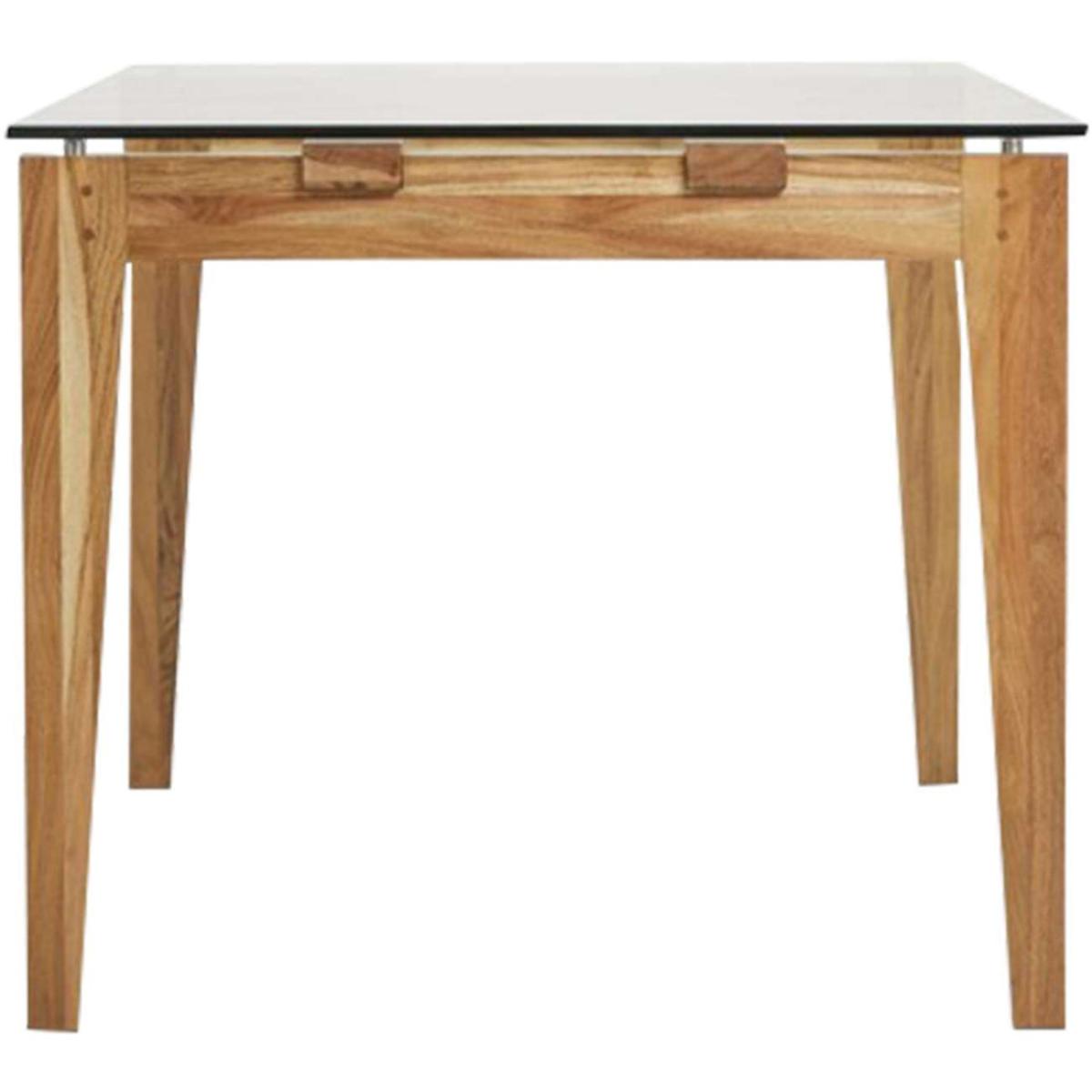 Libra Interiors Sleaford Glass & Oak Dining Table 180cm – image 3