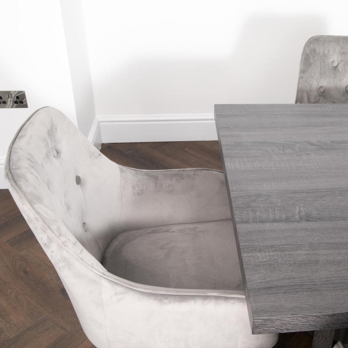 Native Home Ascot 6 Seater Grey Oak Dining Table – image 6