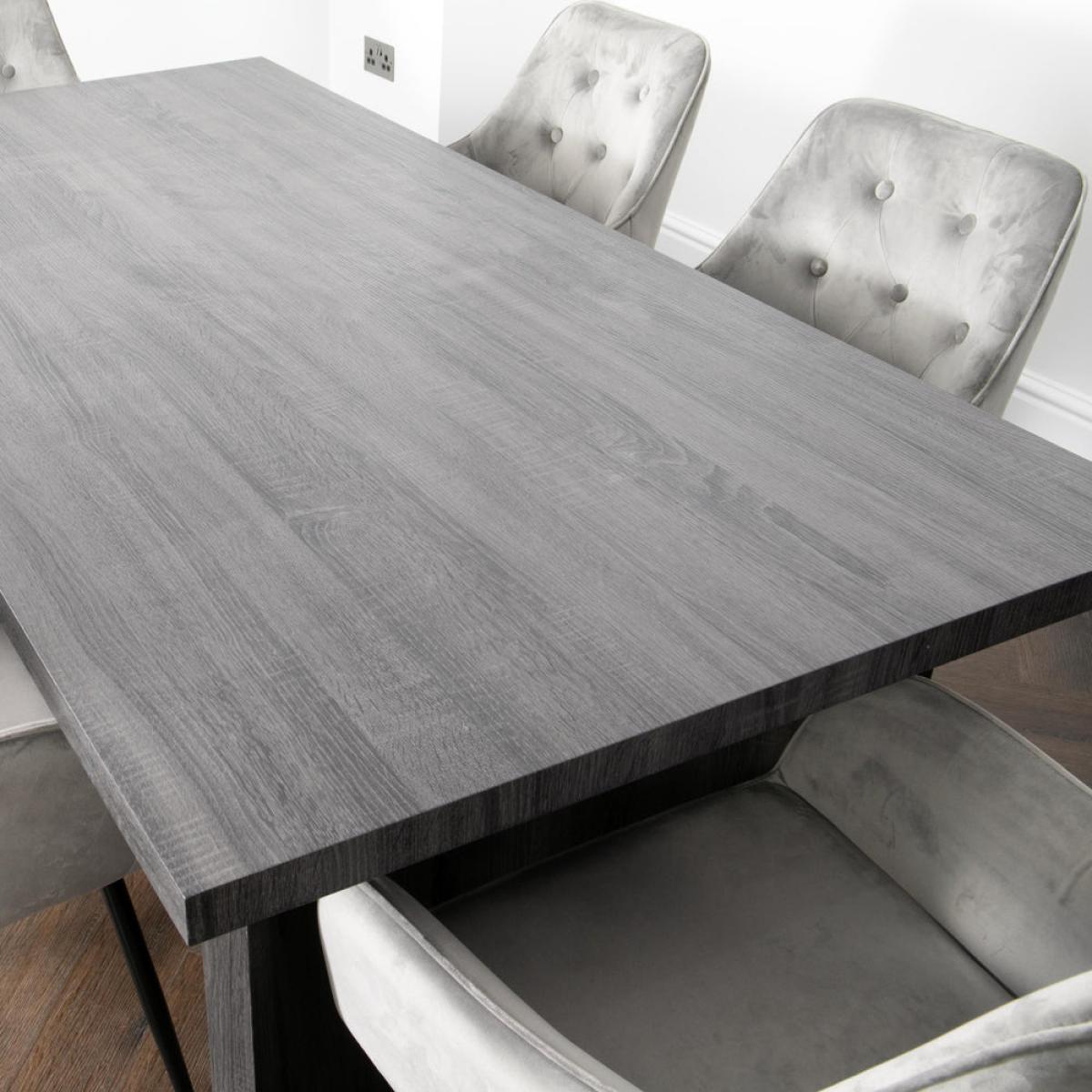 Native Home Ascot 6 Seater Grey Oak Dining Table – image 8
